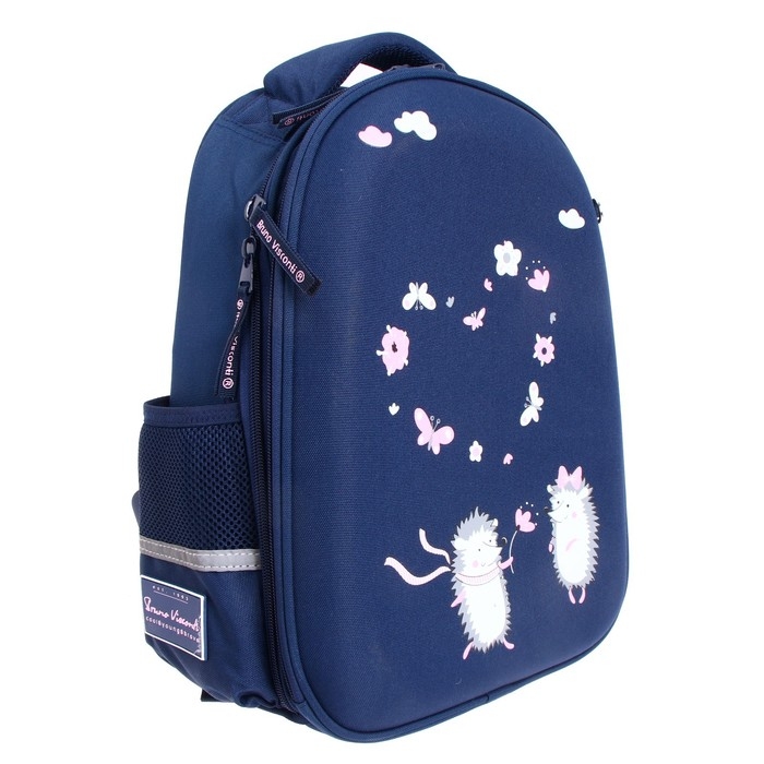 Рюкзак каркасный 38 х 30 х 20 см, Bruno Visconti Рюкзак каркасный 38 х 30 х 20 см, Bruno Visconti "Ёжики. Романтика"