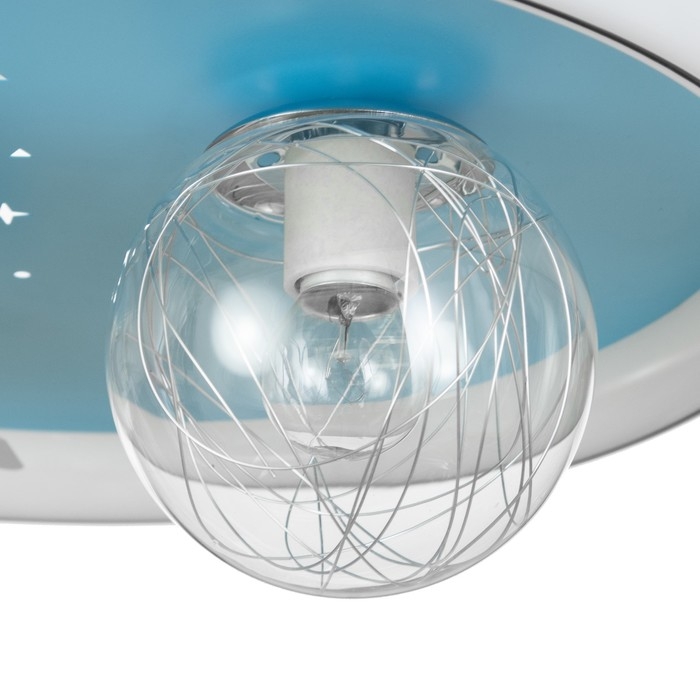 Светильник Светильник "Ракета в космосе" LED 48Вт Е27 бело-синий 47х47х15 см BayerLux