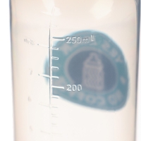 Бутылочка для кормления &laquo;Yes milk&raquo;, классическое горло, 250 мл., от 0 мес., цилиндр, цвет зеленый