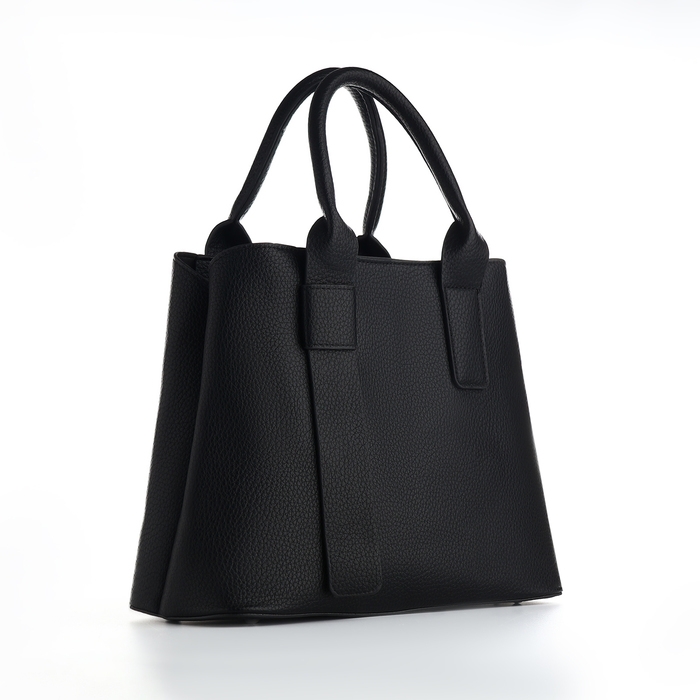 Сумка женская на молнии, TEXTURA, средний размер, цвет чёрный Сумка женская на молнии, TEXTURA, средний размер, цвет чёрный