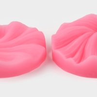 Молд &laquo;Лист герани&raquo;, силикон, 2 предмета, 7,5&times;7 см, цвет МИКС