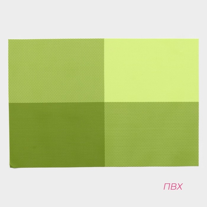 Салфетки сервировочные на стол Доляна &laquo;Настроение&raquo;, 4 шт, 45&times;30 см, зелёные