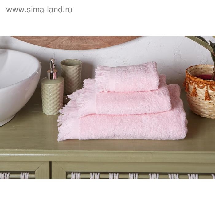 Полотенце махровое LoveLife Fringe 70х130 светло-розовый, 100% хлопок, 360 г/м2 Полотенце махровое LoveLife Fringe 70х130 светло-розовый, 100% хлопок, 360 г/м2