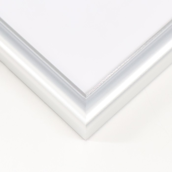 Фоторамка пластик Фоторамка пластик "МИРАМ" 21х30 см, 421 серебро (пластиковый экран)