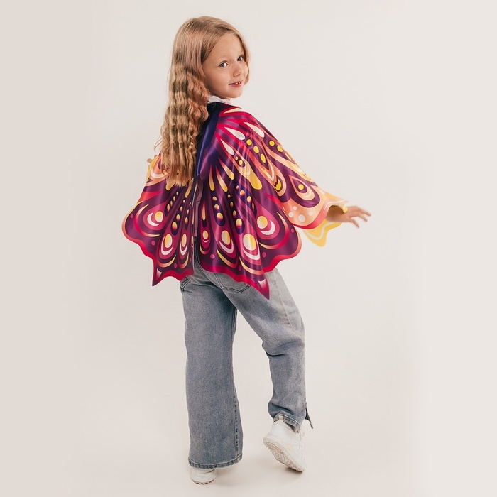 Карнавальные крылья на резинках &laquo;Прекрасная бабочка&raquo;, 72 &times; 100 см