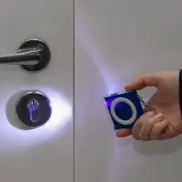 Брелок-фонарик с рулеткой Rule Tool, синий