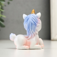 Сувенир полистоун "Милые единороги" набор 2 шт 7х4х8, 7х4х8 см
