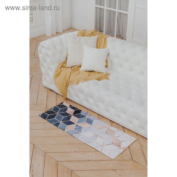 Коврик для ванной и туалета Доляна «Бурлеск», 45×120 см Коврик для ванной и туалета Доляна «Бурлеск», 45×120 см