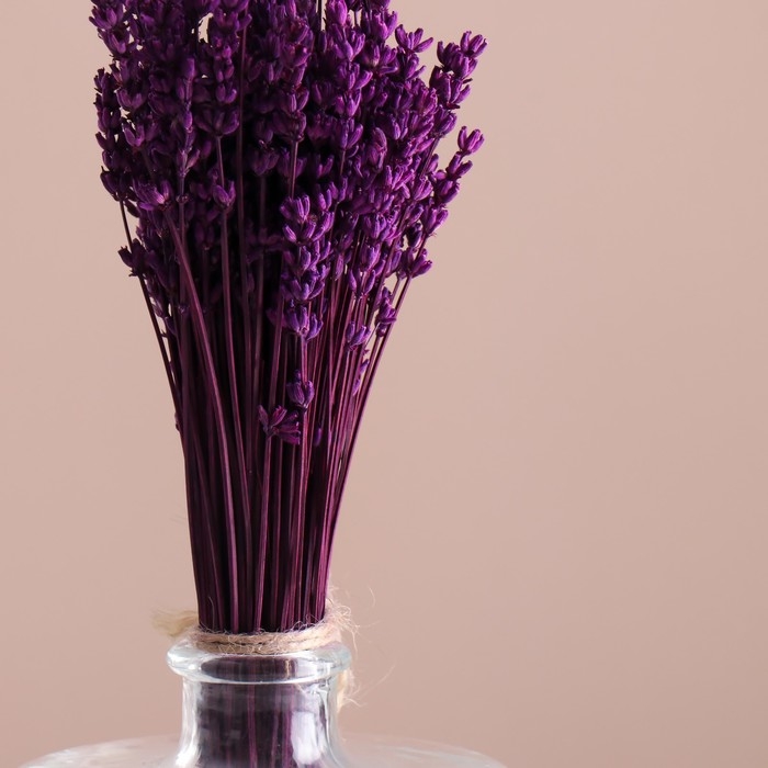 Набор сухоцветов Набор сухоцветов "Лаванда" банч длина 30 (+/- 6 см), сиреневый