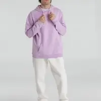 Толстовка с капюшоном унисекс Hoodie, сиреневая, размер XS