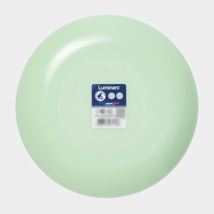 Десертная тарелка Luminarc DIWALI PARADISE GREEN, d=19 см, стеклокерамика, светло-зелёная Десертная тарелка Luminarc DIWALI PARADISE GREEN, d=19 см, стеклокерамика, светло-зелёная