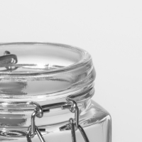 Банка стеклянная для сыпучих продуктов Доляна «Квадрат», 300 мл, 5,5×11,5 см, с бугельным замком Банка стеклянная для сыпучих продуктов Доляна «Квадрат», 300 мл, 5,5×11,5 см, с бугельным замком