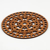 Донышко для вязания резное «Мандала», круг 15 см, хдф 3 мм Донышко для вязания резное «Мандала», круг 15 см, хдф 3 мм