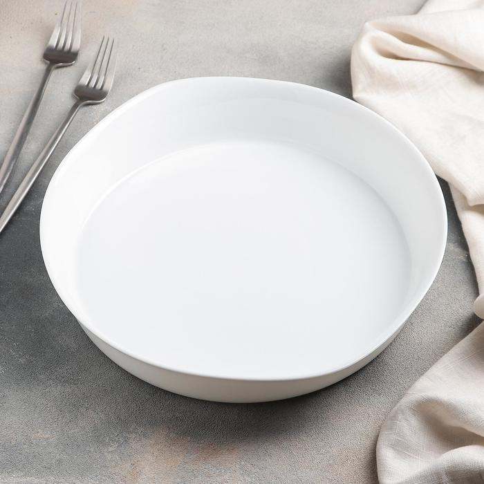 Форма для запекания Smart Cusine, 2,2 л, d=28 см, цвет белый Форма для запекания Smart Cusine, 2,2 л, d=28 см, цвет белый