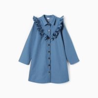Платье для девочки MINAKU: Jeans collection, цвет голубой, рост 104 см
