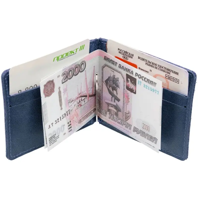 Зажим для купюр Apache, синий Зажим для купюр Apache, синий