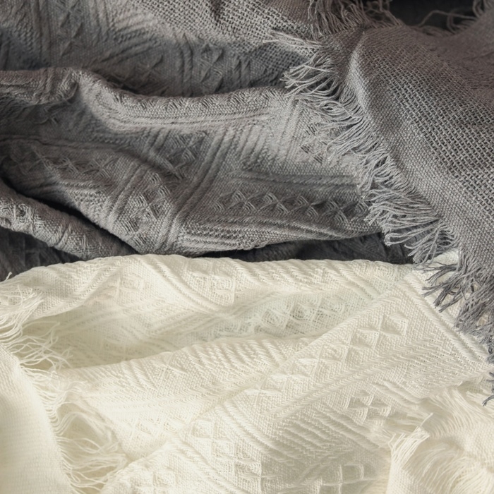 Плед Этель Home 130*180см , цв.темно-серый,80%хлопок, 20% п/э