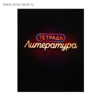 Тетрадь предметная Calligrata "Неон", 48 листов в линию Литература, со справочным материалом, обложка мелованный картон, УФ-лак, блок офсет Тетрадь предметная Calligrata "Неон", 48 листов в линию Литература, со справочным материалом, обложка мелованный картон, УФ-лак, блок офсет