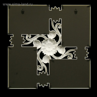 Фоторамка пластик на 4 фото 10х15 см "Ромашки" белая 35х35х2,5 см Фоторамка пластик на 4 фото 10х15 см "Ромашки" белая 35х35х2,5 см