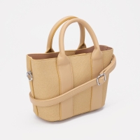 Сумка женская тоут на молнии, цвет бежевый Сумка женская тоут на молнии, цвет бежевый