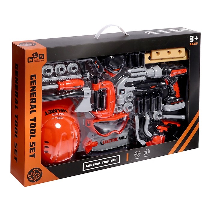 Набор инструментов &laquo;Мастер&raquo;, звуковые эффекты, работает от батареек, 31 предмет