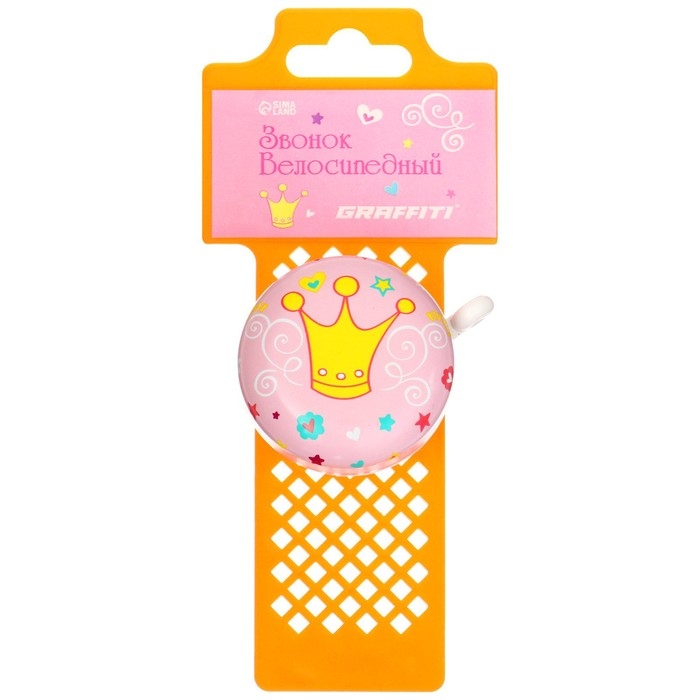 Звонок велосипедный GRAFFITI «Принцесса» Звонок велосипедный GRAFFITI «Принцесса»
