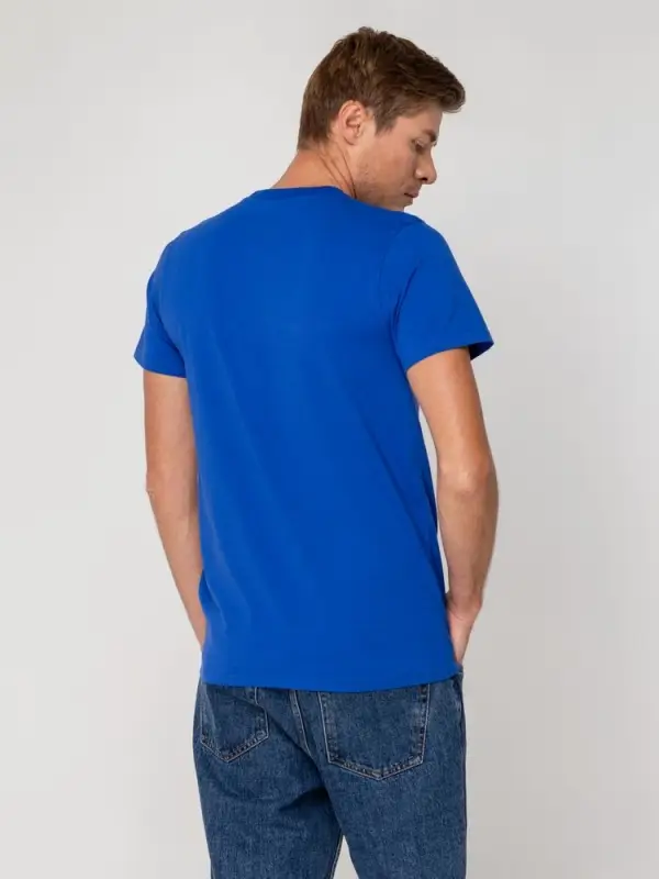 Футболка мужская T-bolka Stretch, ярко-синяя (royal), размер S