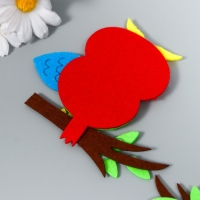 Декор для творчества войлок "Совушка на ветке" набор 2 шт 11х9 см Декор для творчества войлок "Совушка на ветке" набор 2 шт 11х9 см