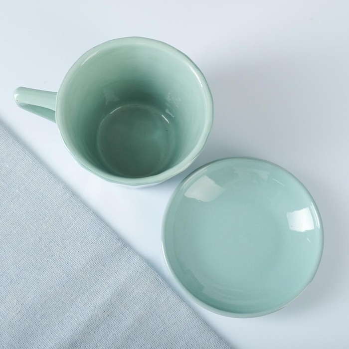 Чайная пара Чайная пара "Ностальгия №2" 0,2л / 9х7см + блюдце 9см, скандинавия