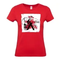 Футболка женская Carmen and Carwoman, красная, размер XL Футболка женская Carmen and Carwoman, красная, размер XL