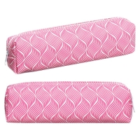 Пенал школьный на молнии "Волны" Calligrata, розовый Пенал школьный на молнии "Волны" Calligrata, розовый