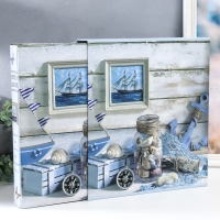 Фотоальбом на 500 фото 10х15 см "Морской стиль" в коробке МИКС 33,5х30х5,5 см Фотоальбом на 500 фото 10х15 см "Морской стиль" в коробке МИКС 33,5х30х5,5 см