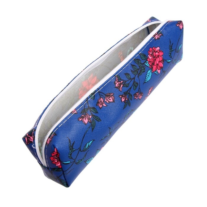 Пенал школьный на молнии Пенал школьный на молнии "Цветы", МИКС