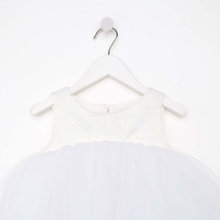 Платье для девочки MINAKU: PartyDress цвет белый, рост 116