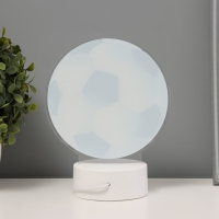 Светильник "Футбольный мяч" LED 3000К USB/от батареек 3хАА белый 14,5х9х18,5 см Светильник "Футбольный мяч" LED 3000К USB/от батареек 3хАА белый 14,5х9х18,5 см