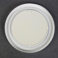 Зеркало настенное &laquo;Скромность&raquo;, d зеркальной поверхности 18,5 см, цвет белый