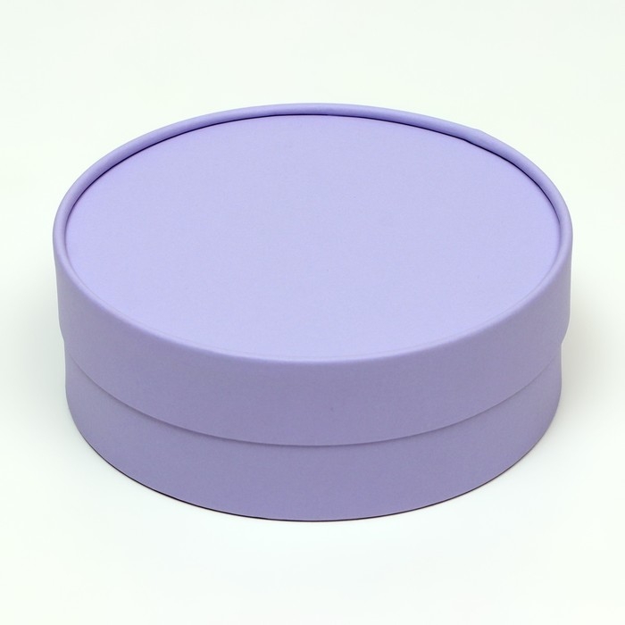 Коробка - тубус 2 в 1, низкие с глухой крышкой Коробка - тубус 2 в 1, низкие с глухой крышкой "Сиреневый", 21 х 7 - 18 х 6 см