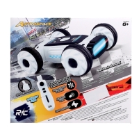 Машинка перевертыш &laquo;Техно&raquo;, радиоуправляемая, дрифт, аккумулятор, на пульте управления, цвет белый