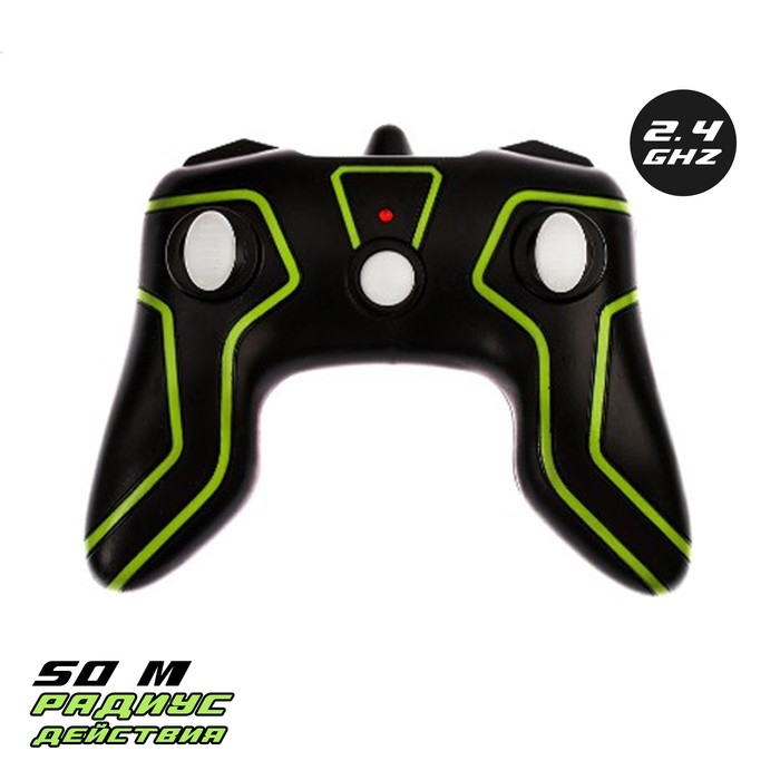 Машина-перевёртыш радиоуправляемая &laquo;Трюкач&raquo;, масштаб 1:28, с аккумулятором, цвет зелёный