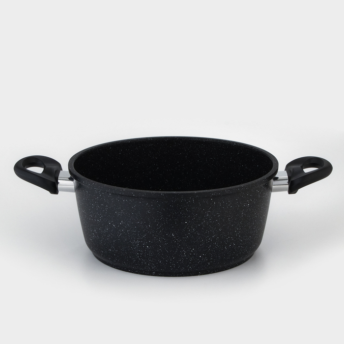 Кастрюля Доляна &laquo;Элит&raquo;, 4 л, d=26 см, h=11 см, антипригарное покрытие, стеклянная крышка