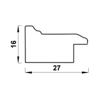 Фоторамка пластик "МИРАМ" 30х40 см 657198-15 (пластиковый экран)