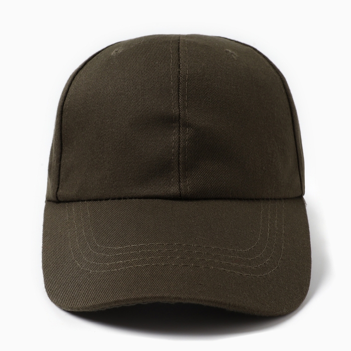 Кепка однотонная MINAKU, цвет зелёный, р-р 52-54