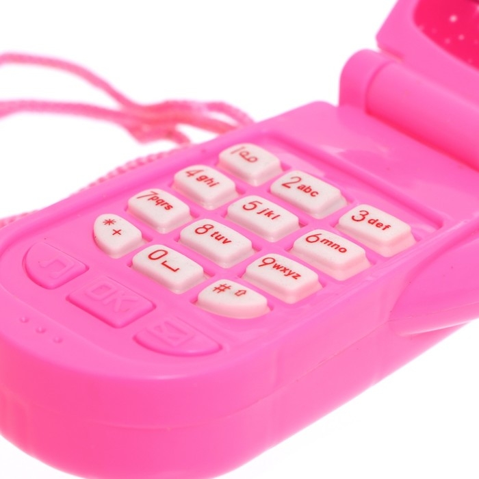 Музыкальный телефон «Самая красивая», световой и звуковой эффекты, МИКС Музыкальный телефон «Самая красивая», световой и звуковой эффекты, МИКС