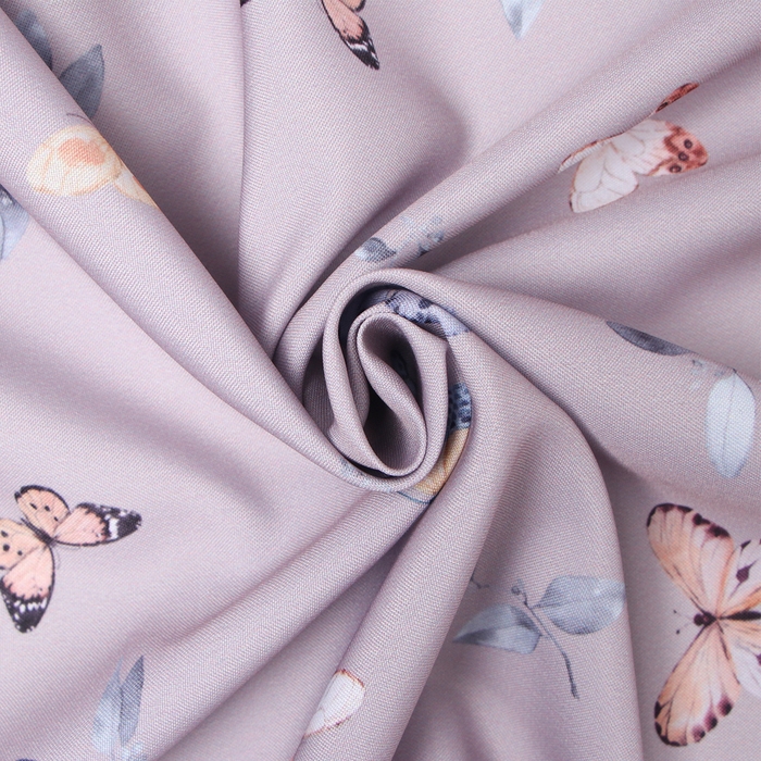 Комплект штор для кухни с подхватами Этель "Butterflies" 145х180 см - 2 шт, 100% п/э