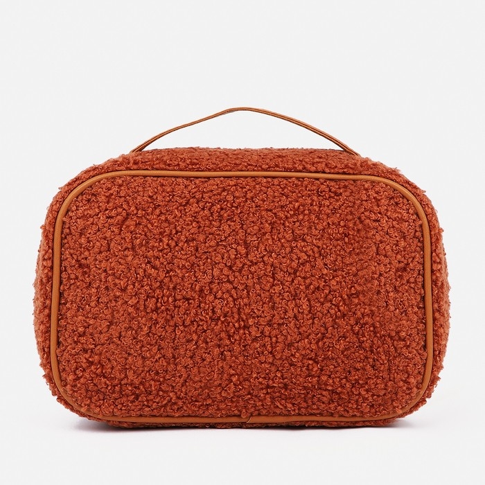 Косметичка на молнии, цвет коричневый Косметичка на молнии, цвет коричневый