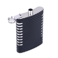 Подарочный набор 5 в 1 "Ромбы": фляжка 270 мл + воронка, 2 рюмки, стакан складной d=5 см