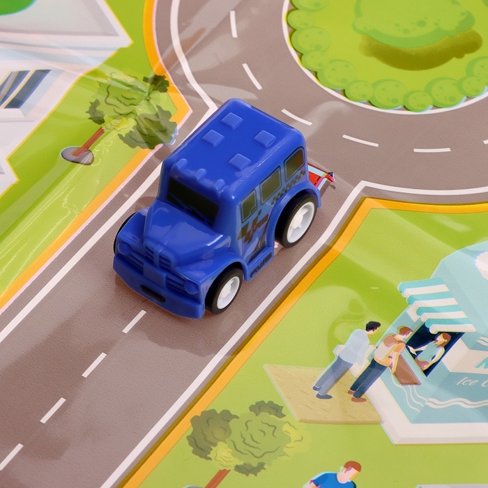 Машинки детские &laquo;Мега набор&raquo;, в ведре, инерционные, 65 шт., с игровым полем