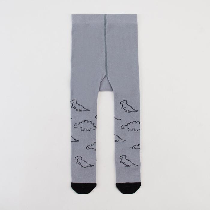 Колготки Крошка Я &laquo;Динозавры&raquo;, цвет серый, рост 68-74 см