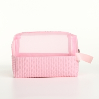 Косметичка на молнии, цвет розовый