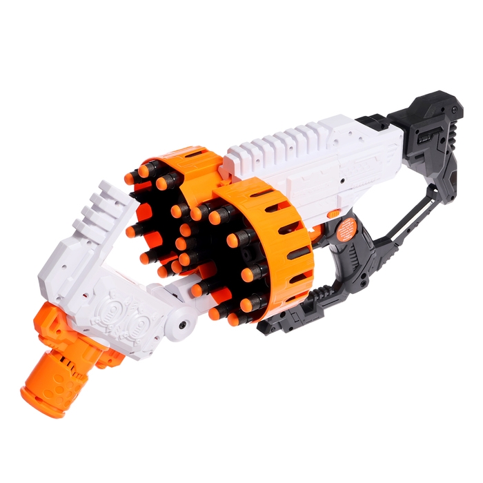 Бластер &laquo;Fast&raquo;,стреляет мягкими пулями, работает от батареек